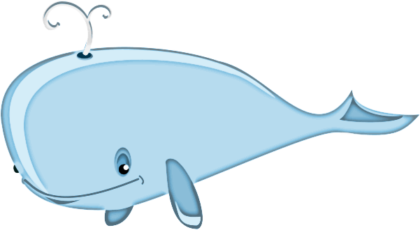 cartoon whale bold