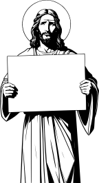 jesus-holding-up-blank-sign