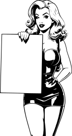 retro-woman-holding-blank-sign