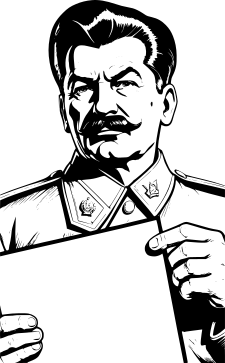 stalin-holding-up-a-blank-sign