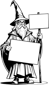 wizard-holding-up-blank-signs