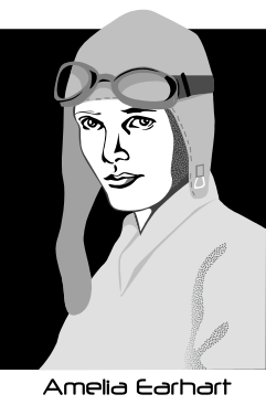 Amelia Earhart clipart