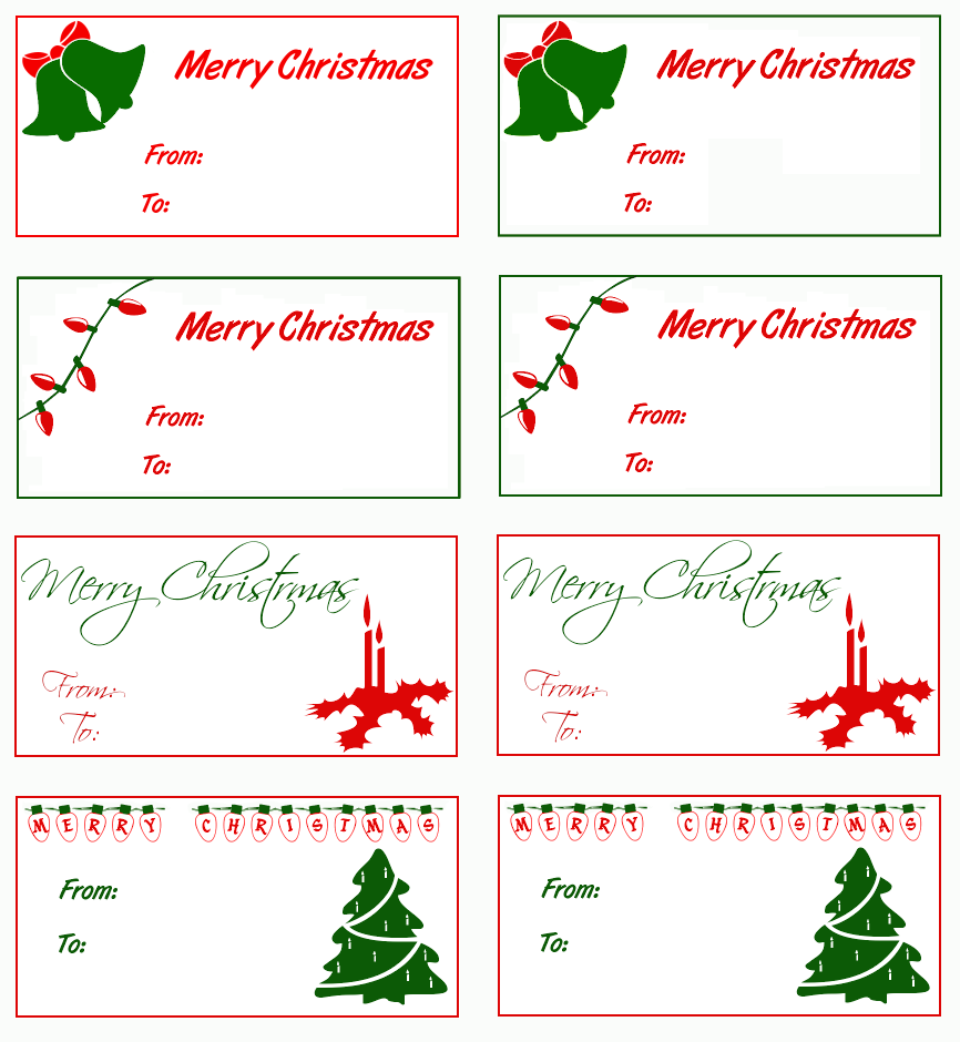 free christmas clipart name tags - photo #2