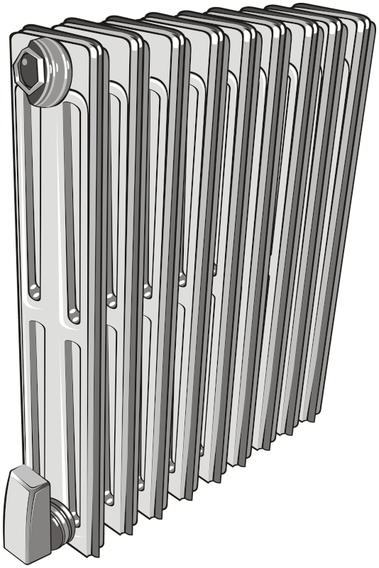 silver radiator