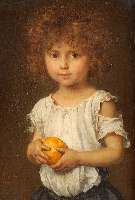 Child w Orange  Knaus