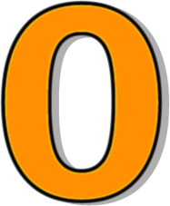 number 0 orange - /signs_symbol/alphabets_numbers/outlined_numbers