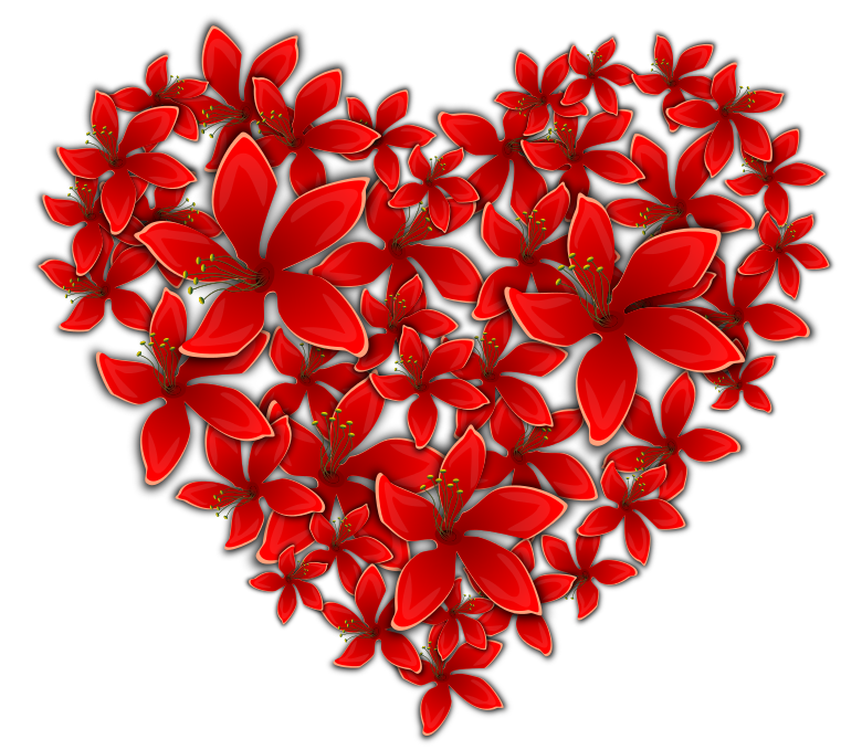 flowery heart
