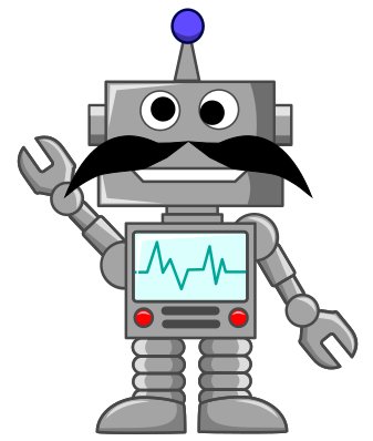 robot mustache