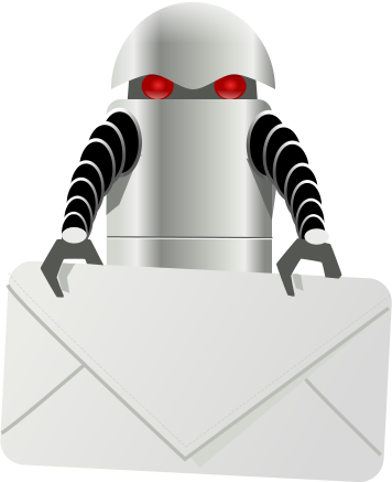 robot with envelope