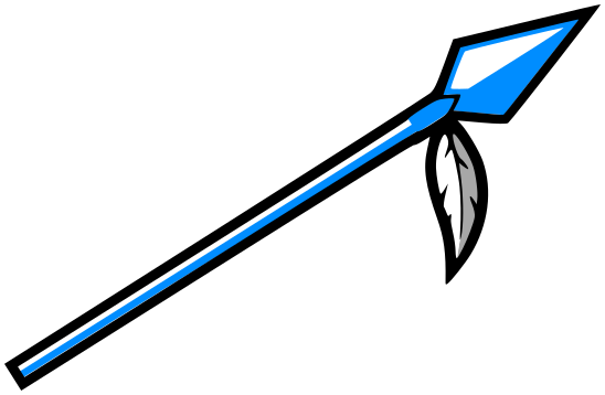 spear w feather 2 blue