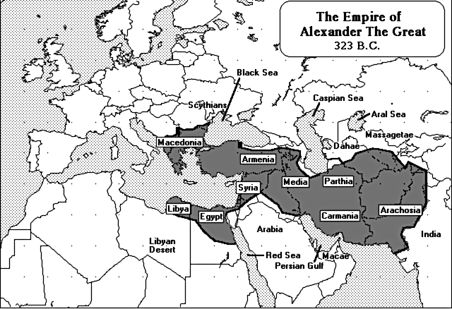 Alexander the Great Empire 323 BC