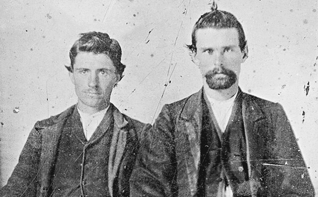 Jesse James right and Robert Ford