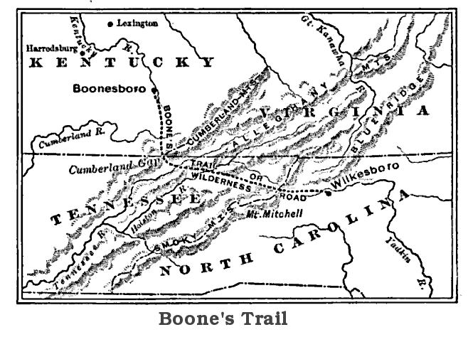 Boones trail 1775