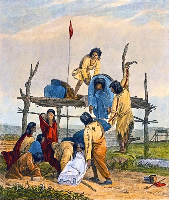 Indian scaffold burial