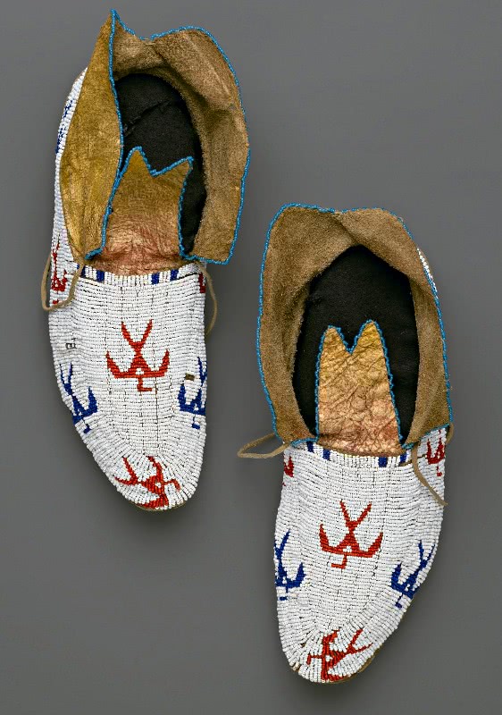 Osage Moccasins early 20th century