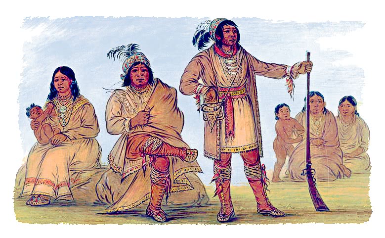 Osceola and Four Seminolee Indians