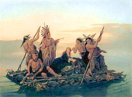 Five Indians and a Captive