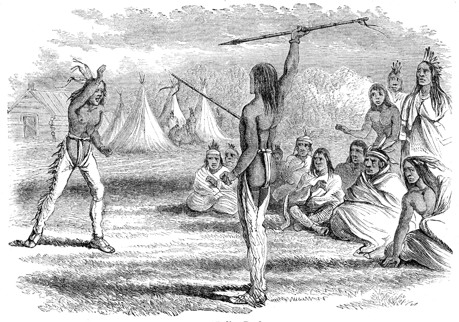 Indian spear duel
