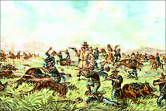 Custer Massacre At Big Horn Montana June 25 1876
