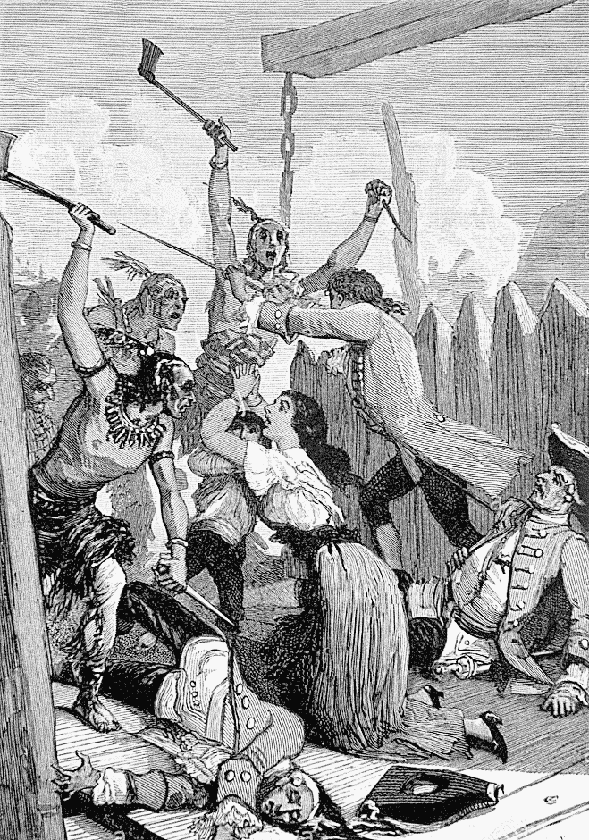 Natchez Indians massacre at fort-Rosalie