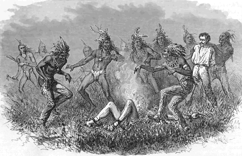 Sioux burning a prisoner