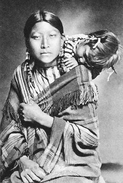 Cheyenne mother and child
