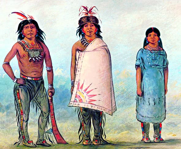 Chippewa Warriors and a Woman