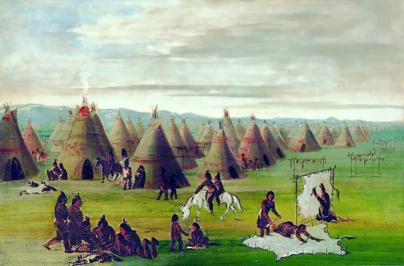 Comanche village