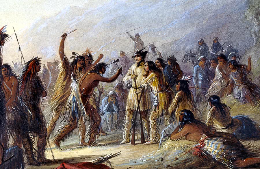 Attack by Crow Indians