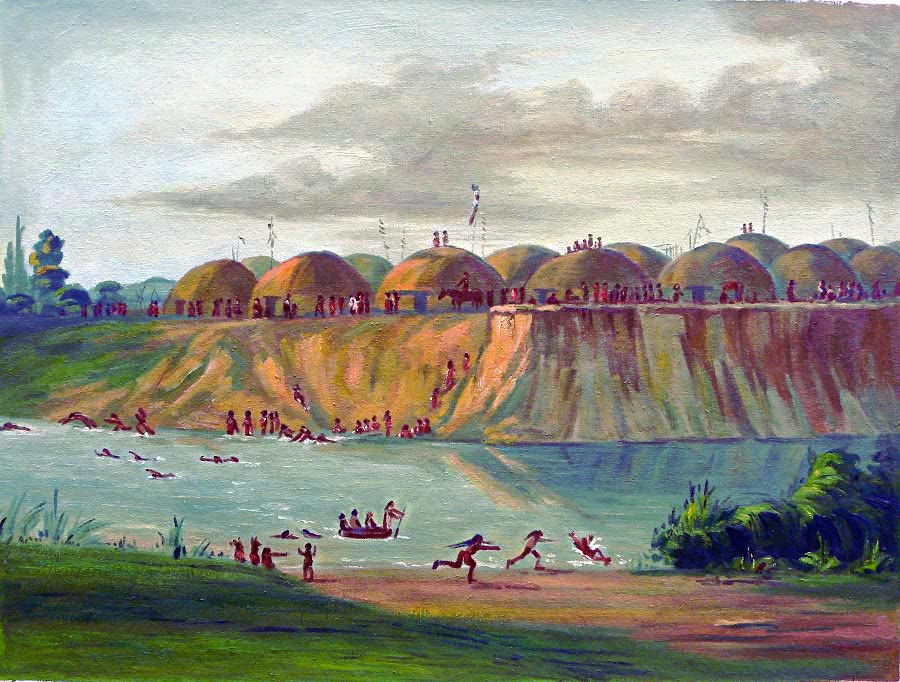 Hidatsa tribe at Knife River