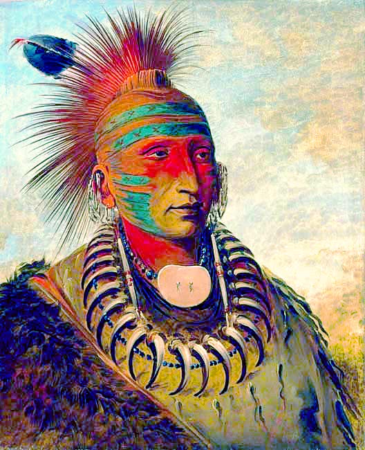 One Who Gives No Attention  Iowa indian 1844