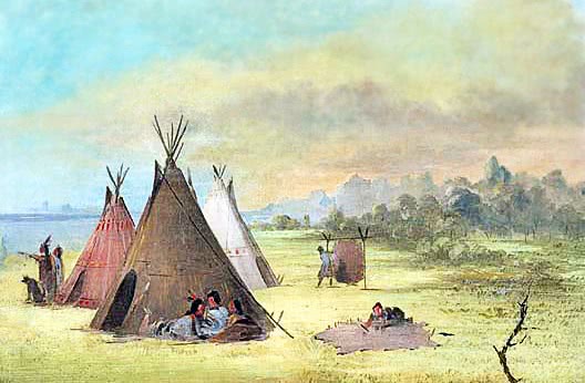 Kiowa village