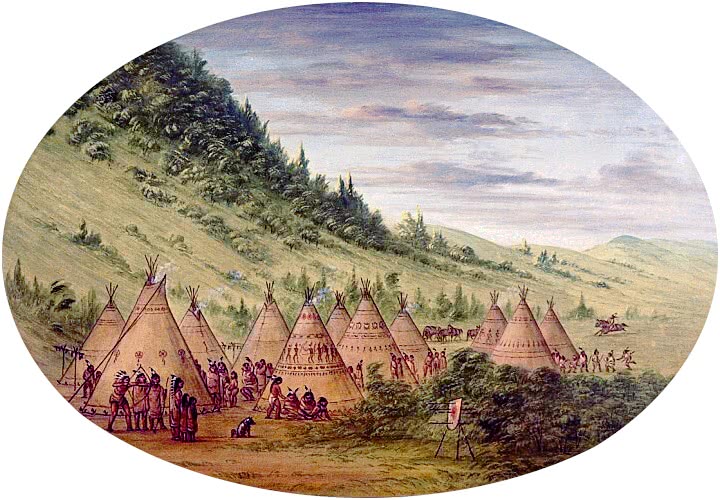 Ojibbeway Village of Skin Tents