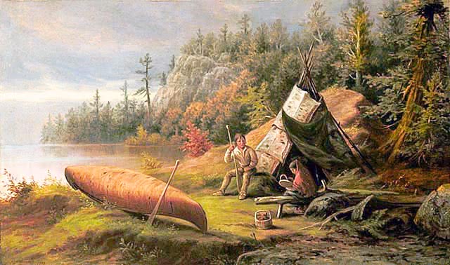 Ojibwa Camp 1873