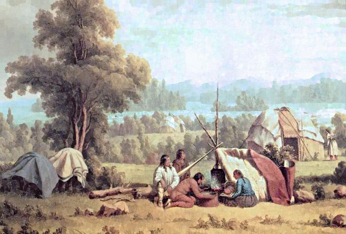 Ojibwa camp