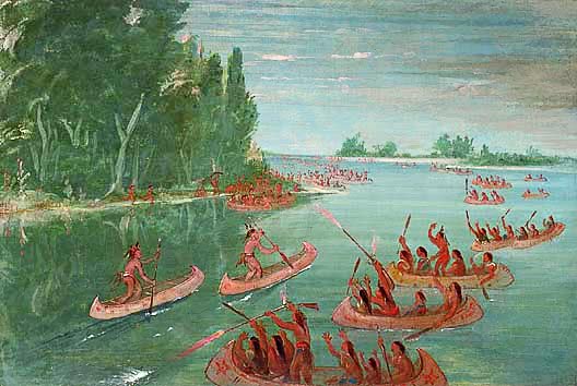 Ojibwe canoe race