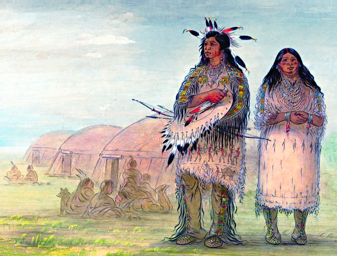 Riccarree Chief and His Wife
