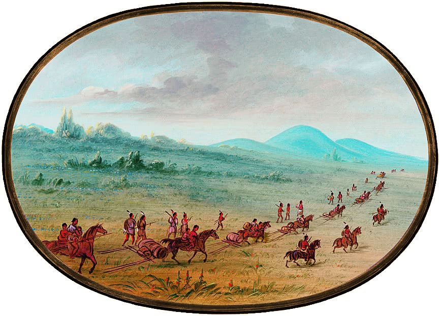 Sioux Indians on the March