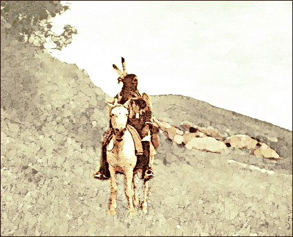 Sioux on horseback