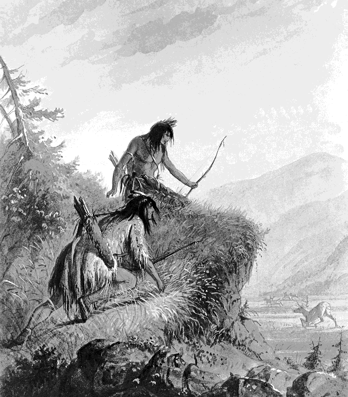 Snake Indians hunting Elk