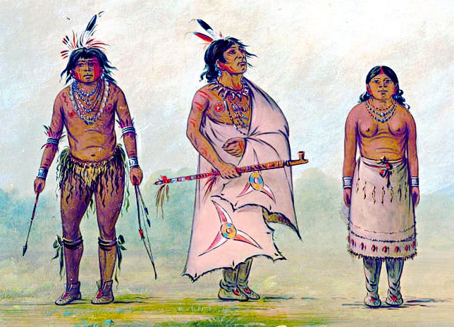 Mohave Chief a Warrior and His Wife