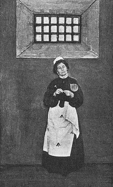 Emmeline Pankhurst in prison