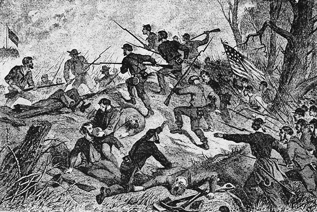 Union charge on Fort Donelson