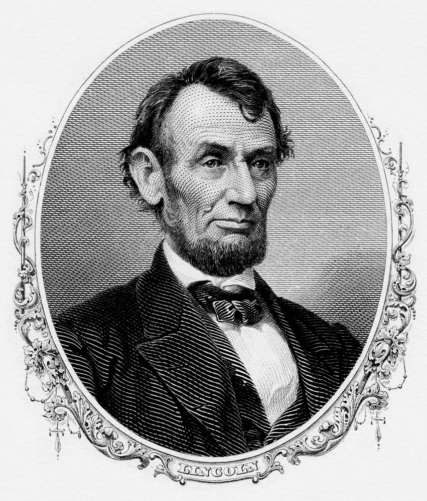 Lincoln engraving