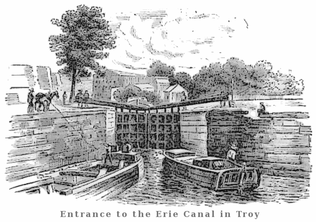 entrance to the Erie Canal at Troy