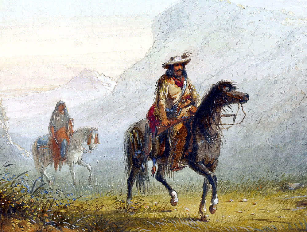 French Trapper and His Squaw