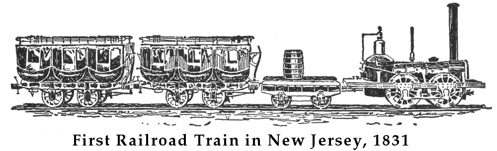 first railroad train in New Jersey 1831