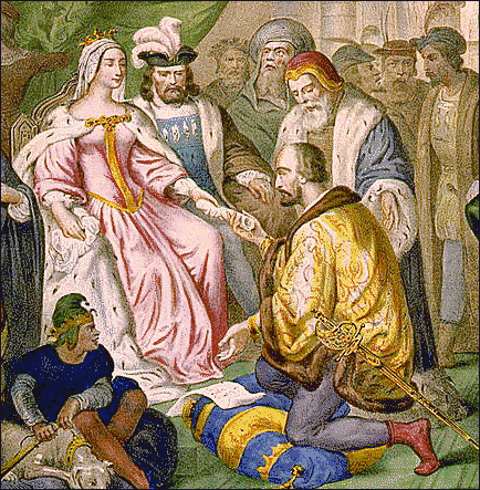 Columbus before Queen Isabella