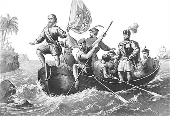 Columbus lands at San Salvador Oct 12 1492
