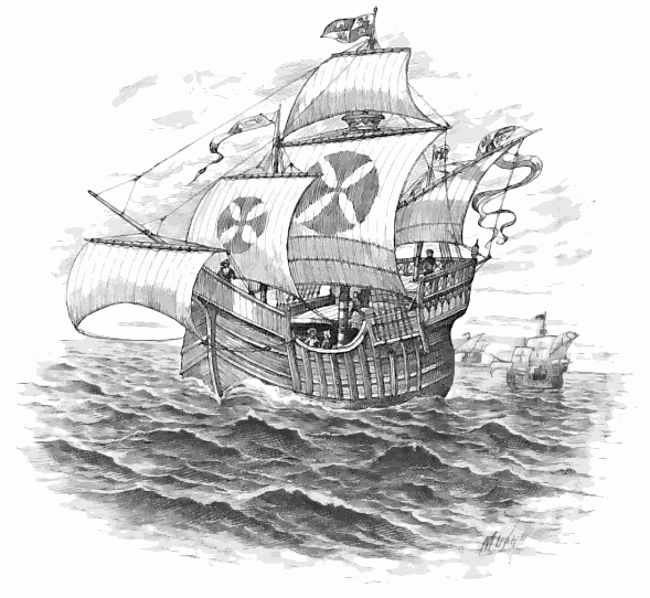 a caravel of Columbus